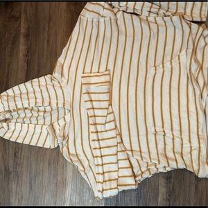american eagle striped hoodie shirt